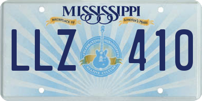 MS license plate LLZ410