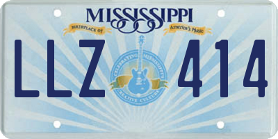 MS license plate LLZ414