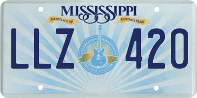 MS license plate LLZ420
