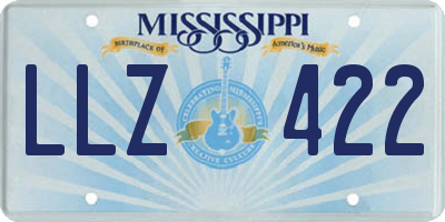 MS license plate LLZ422