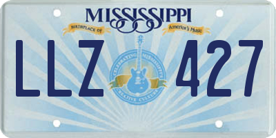 MS license plate LLZ427