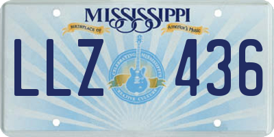 MS license plate LLZ436