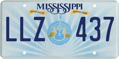 MS license plate LLZ437