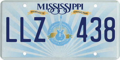 MS license plate LLZ438
