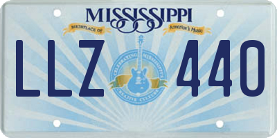 MS license plate LLZ440