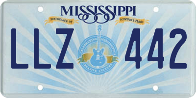 MS license plate LLZ442