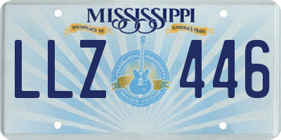 MS license plate LLZ446