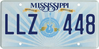MS license plate LLZ448