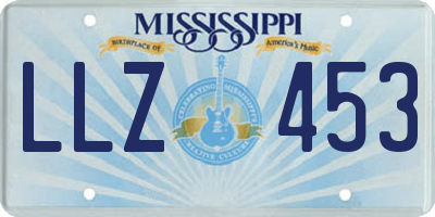 MS license plate LLZ453