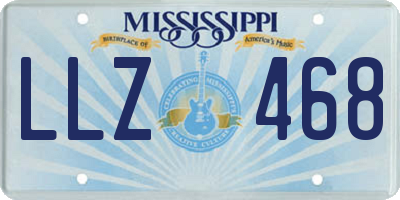 MS license plate LLZ468