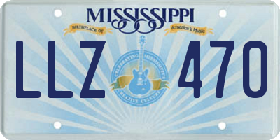 MS license plate LLZ470
