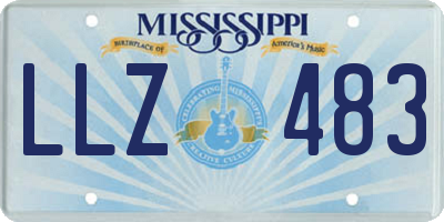 MS license plate LLZ483