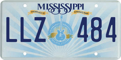 MS license plate LLZ484