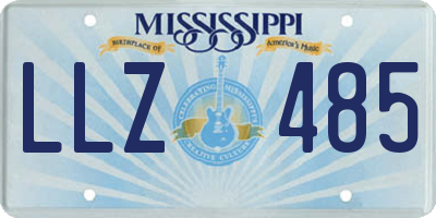 MS license plate LLZ485