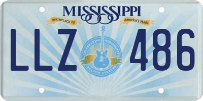 MS license plate LLZ486