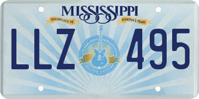 MS license plate LLZ495