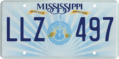 MS license plate LLZ497
