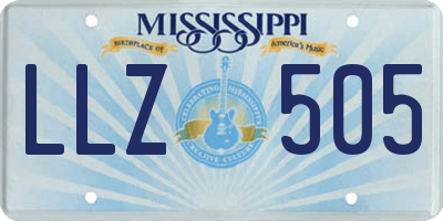MS license plate LLZ505