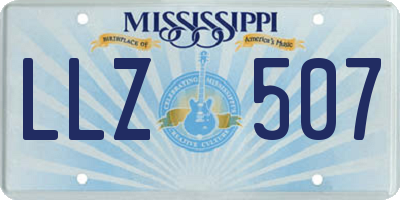 MS license plate LLZ507