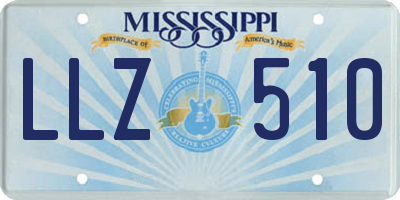 MS license plate LLZ510