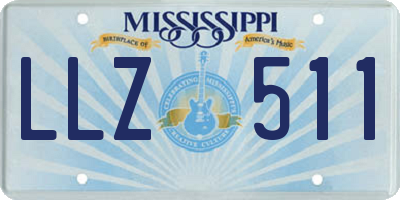 MS license plate LLZ511