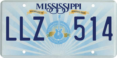 MS license plate LLZ514