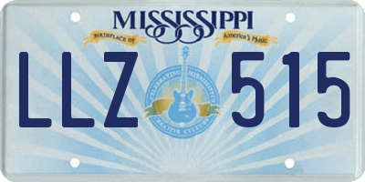 MS license plate LLZ515