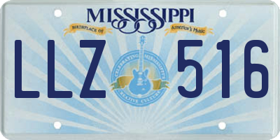 MS license plate LLZ516