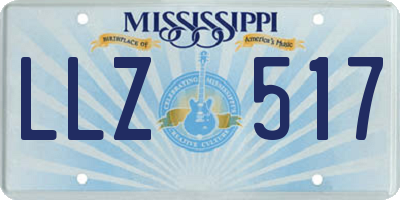MS license plate LLZ517