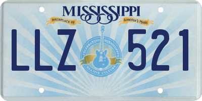 MS license plate LLZ521