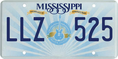MS license plate LLZ525