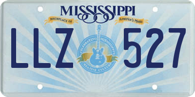 MS license plate LLZ527