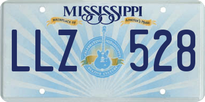 MS license plate LLZ528