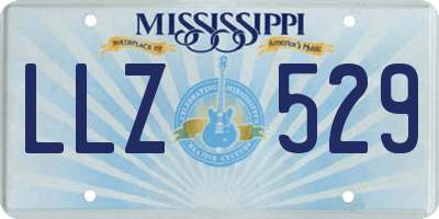 MS license plate LLZ529