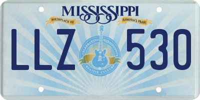 MS license plate LLZ530