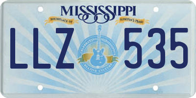 MS license plate LLZ535