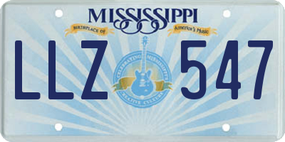 MS license plate LLZ547