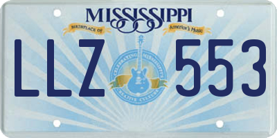 MS license plate LLZ553