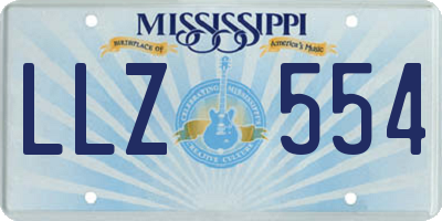MS license plate LLZ554
