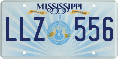 MS license plate LLZ556