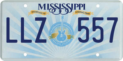 MS license plate LLZ557