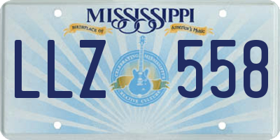 MS license plate LLZ558