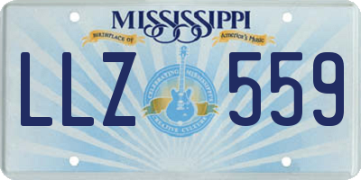 MS license plate LLZ559