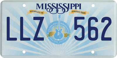 MS license plate LLZ562
