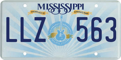 MS license plate LLZ563