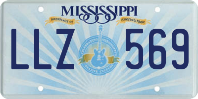 MS license plate LLZ569