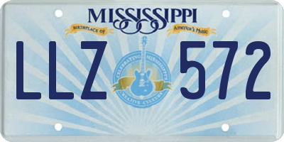 MS license plate LLZ572