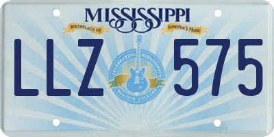 MS license plate LLZ575