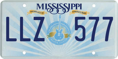 MS license plate LLZ577