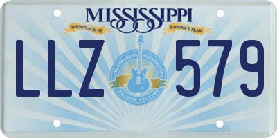 MS license plate LLZ579